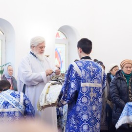 Божественная Литургия престольного праздника в храме в честь иконы Божией Матери «Всех скорбящих Радость» города Самары.