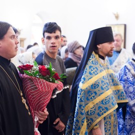 Божественная Литургия престольного праздника в храме в честь иконы Божией Матери «Всех скорбящих Радость» города Самары.