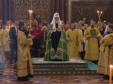В день своего рождения Патриарх Кирилл совершил Божественную литургию в Храме Христа Спасителя